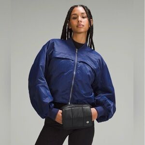 NWT Lululemon Black Quilted Grid Belt Bag Handwarmer 1.5L